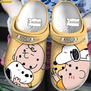 Custom Peanuts Love Snoopy Crocs, Discover Comfort And Style Clog Shoes With Funny Crocs